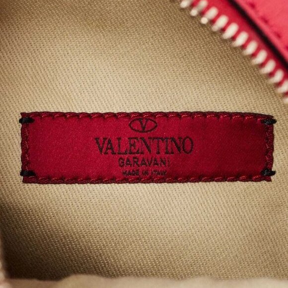 Valentino Red Smooth Leather Rockstud Mini Backpack Bag - Picture 7 of 10